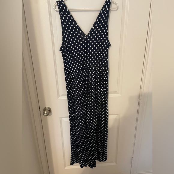 ASOS design curved smock jumpsuit in polka dot - Picture 9 of 9
